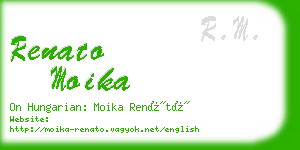 renato moika business card